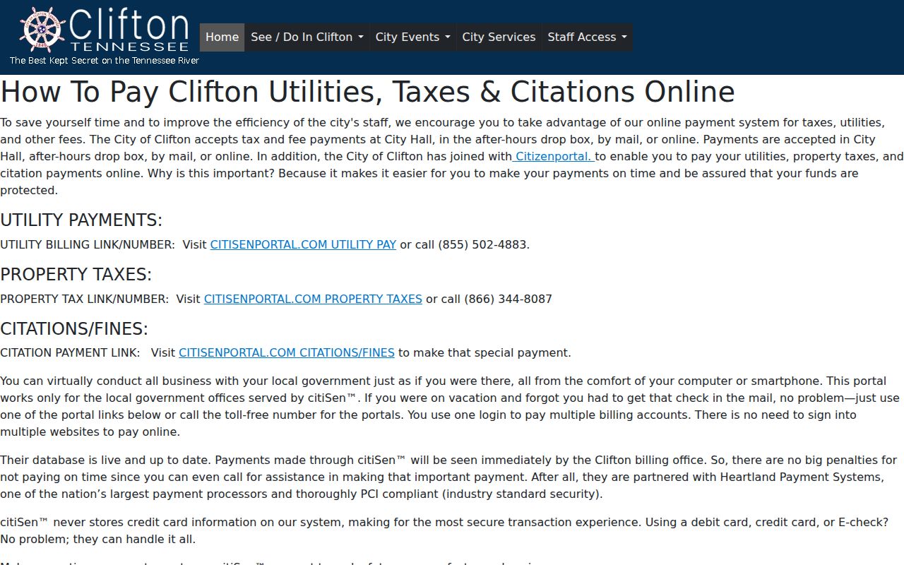 Clifton court records citiSen citation payment route